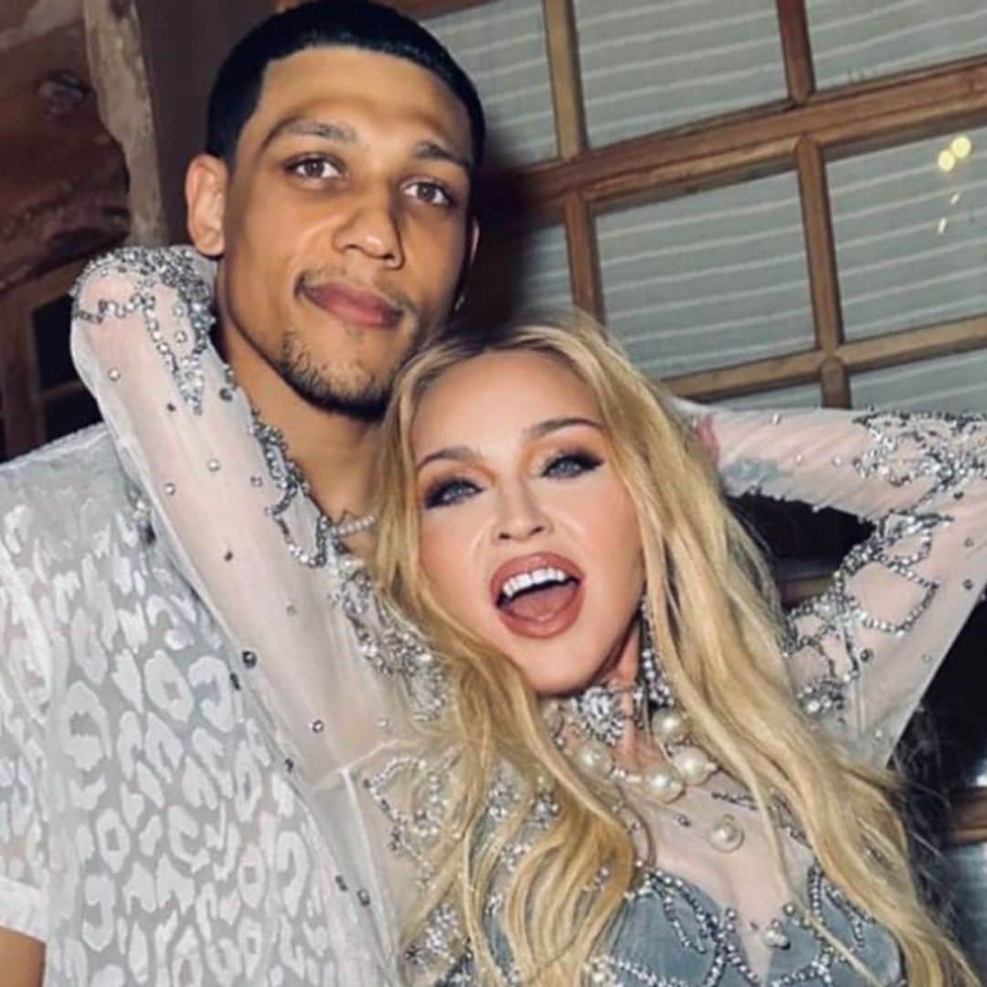 Madonna’s boyfriend Josh Popper joins her on stage in New York City concert