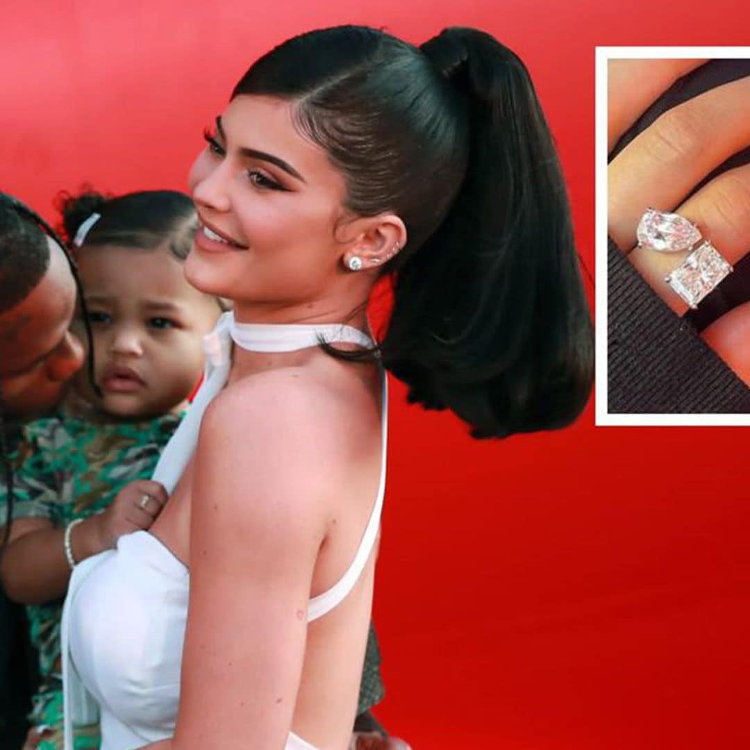 Travis Scott gifts Kylie Jenner and Stormi matching diamond rings