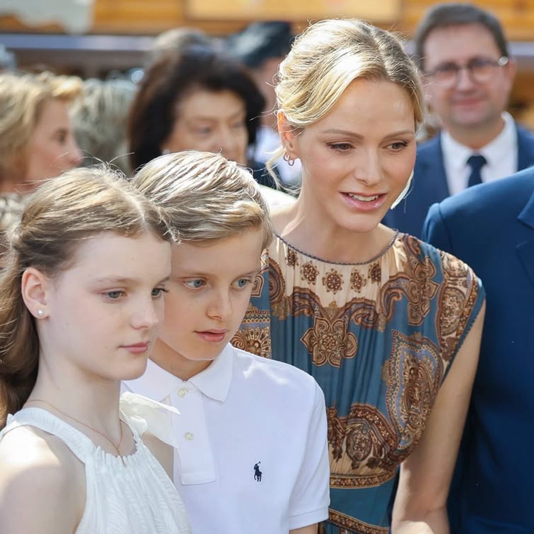 Princess Charlene's boho-chic dress and Princess Gabriella's white summer look steal the spotlight