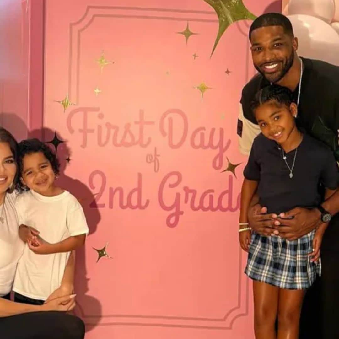 Khloé Kardashian and Tristan Thompson celebrate daughter True's first day of second grade