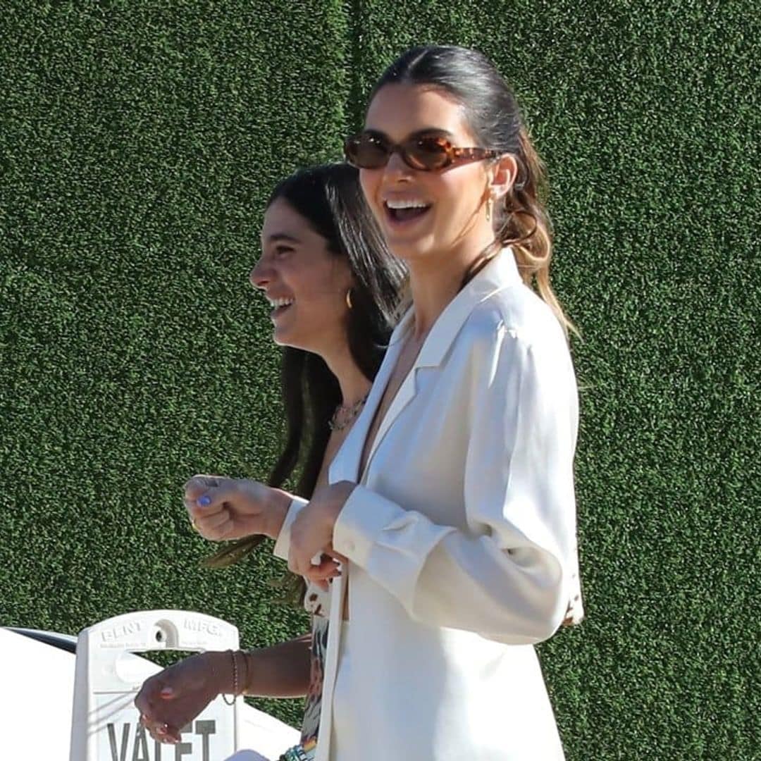 Kendall Jenner’s legs are a mile long in all-white ensemble