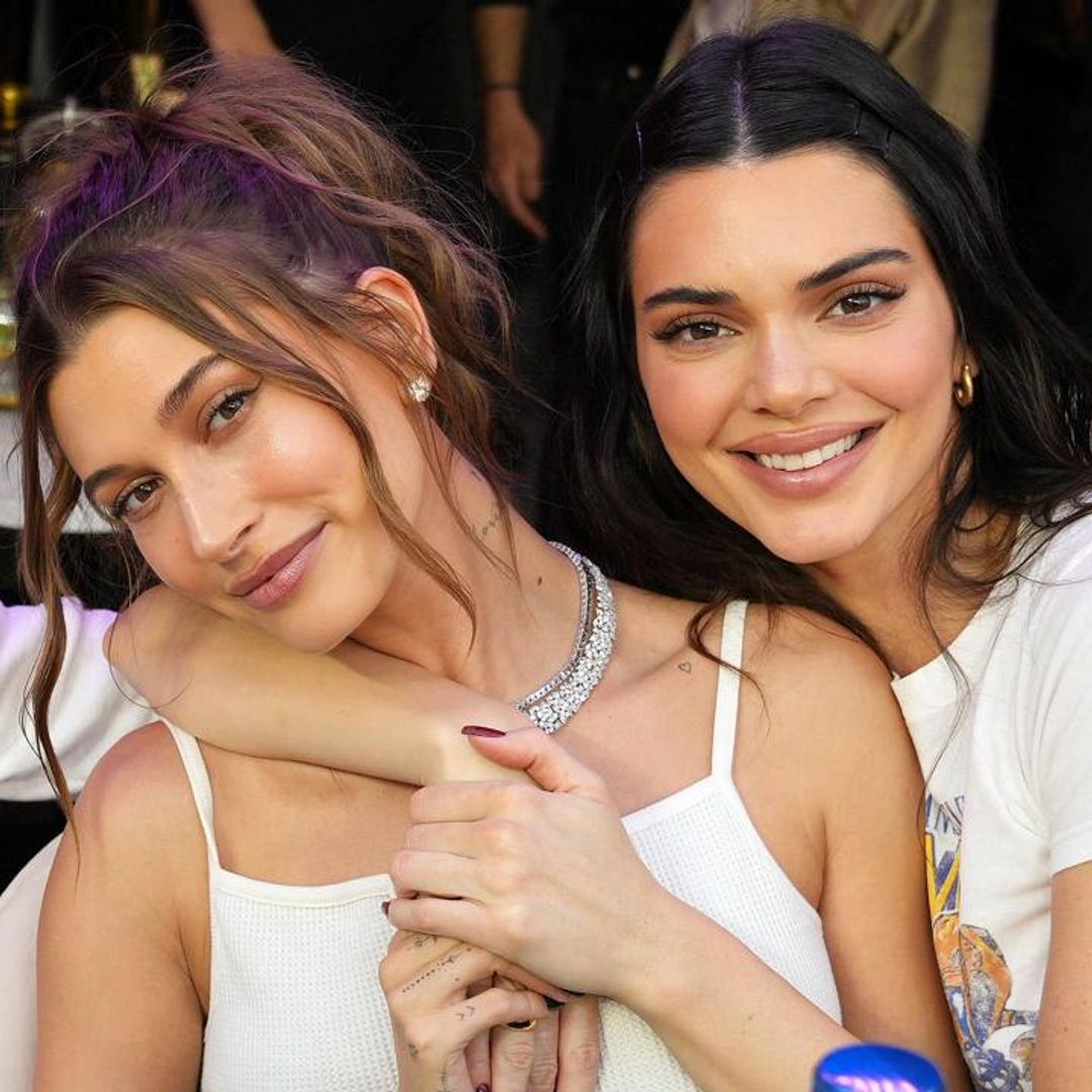 Kendall Jenner proves her hands are not photoshopped with the help of Hailey Bieber