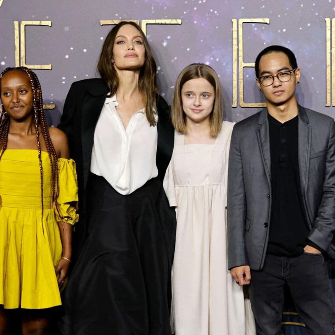 Angelina Jolie’s kids are helping her cope after a ‘tough’ experience sending Zahara to college