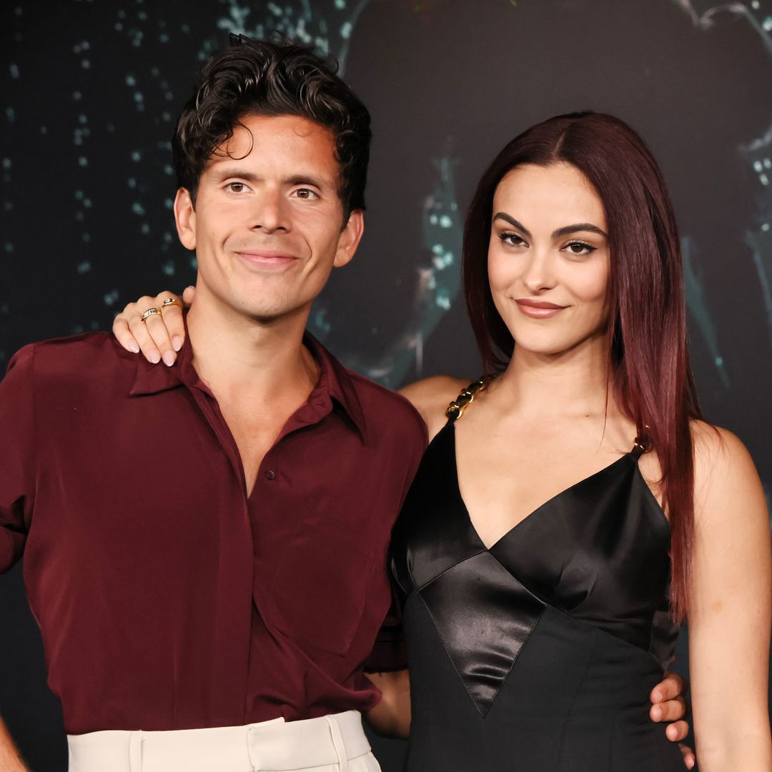 Camila Mendes and Rudy Mancuso seal their engagement with kisses and smiles
