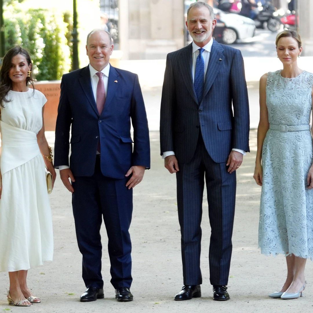 Queen Letizia and Princess Charlene meet King Felipe VI and Prince Albert of Monaco in historic royal encounter: Images and full details