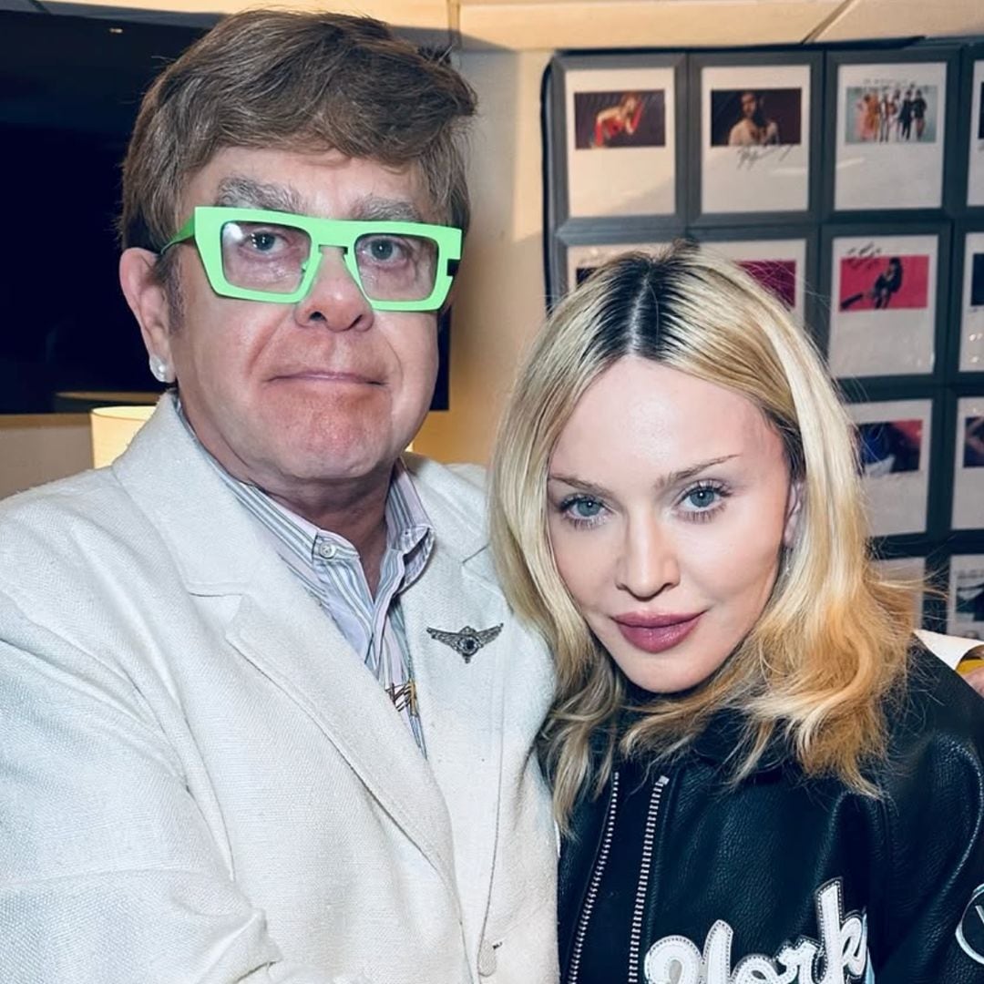 Madonna and Elton John put an end to their feud after she 'confronted' him backstage