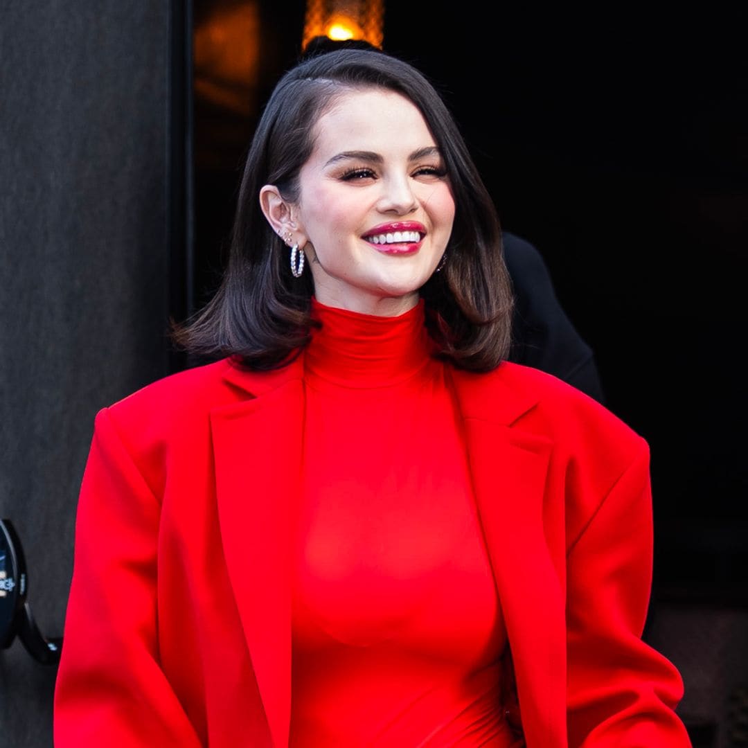 Selena Gomez shows off her figure in timeless dress and soft glam makeup look