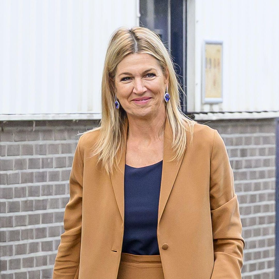 Queen Máxima revives a pair of earrings with serious royal history for a solo outing