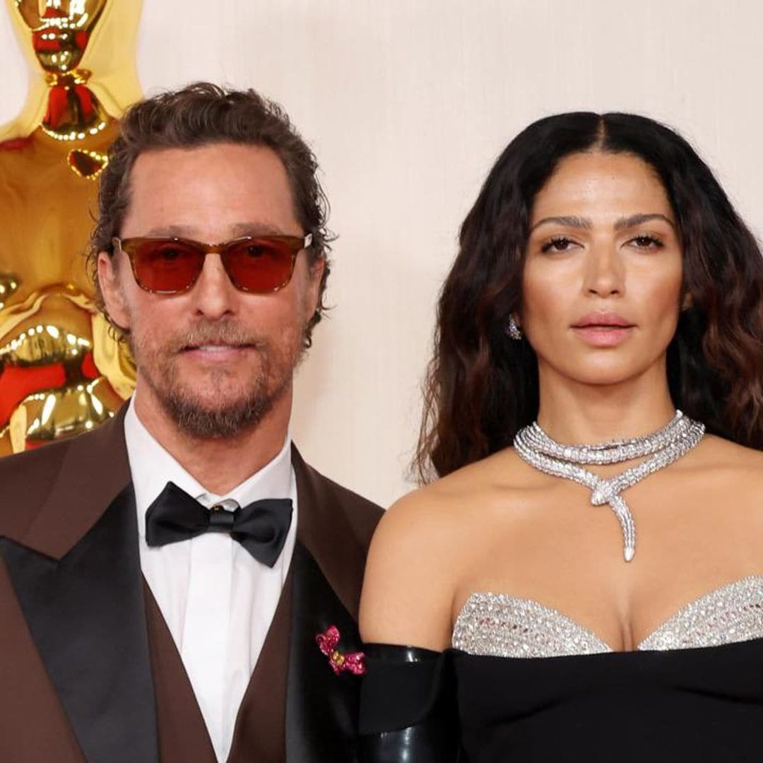 Matthew McConaughey and Camila Alves stun in Versace at the Oscars