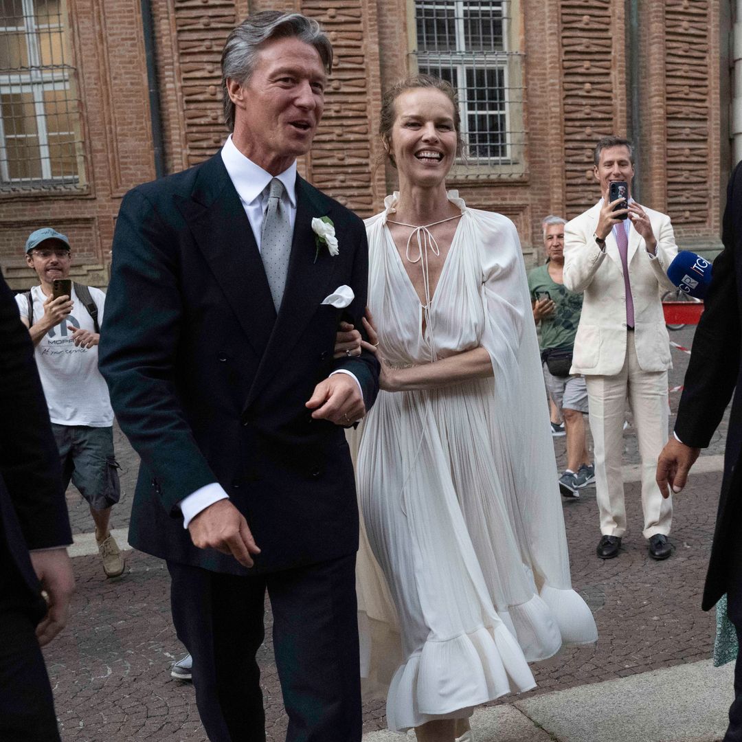 Wonderbra icon Eva Herzigová marries Giorgio Marsiaj after 25 years together