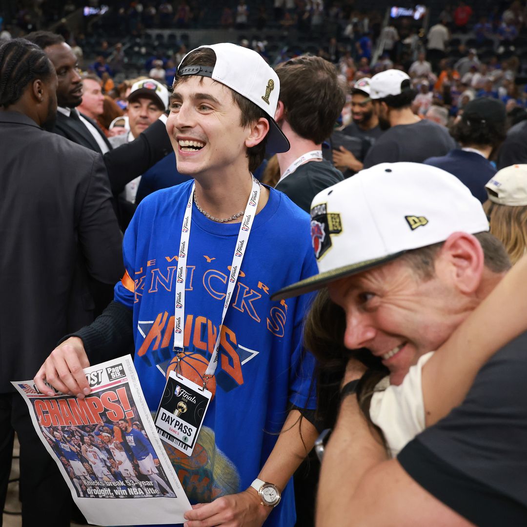 Timothée Chalamet and more Knicks superfans travel to San Antonio for Game 5