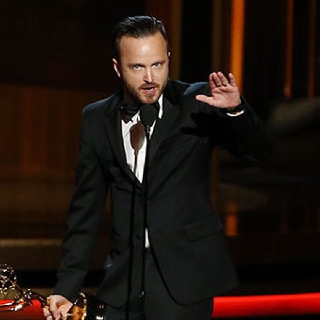 Aaron Paul's sweet Emmy acceptance speech crashes wife's website