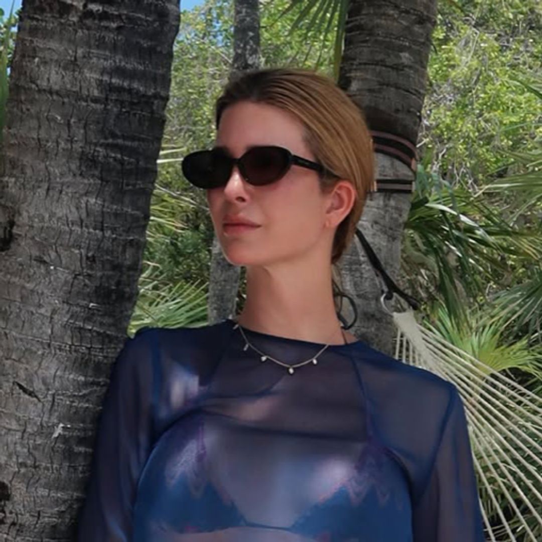 Ivanka Trump turns heads in strapless red dress and daring sheer beach look in new beachside photos