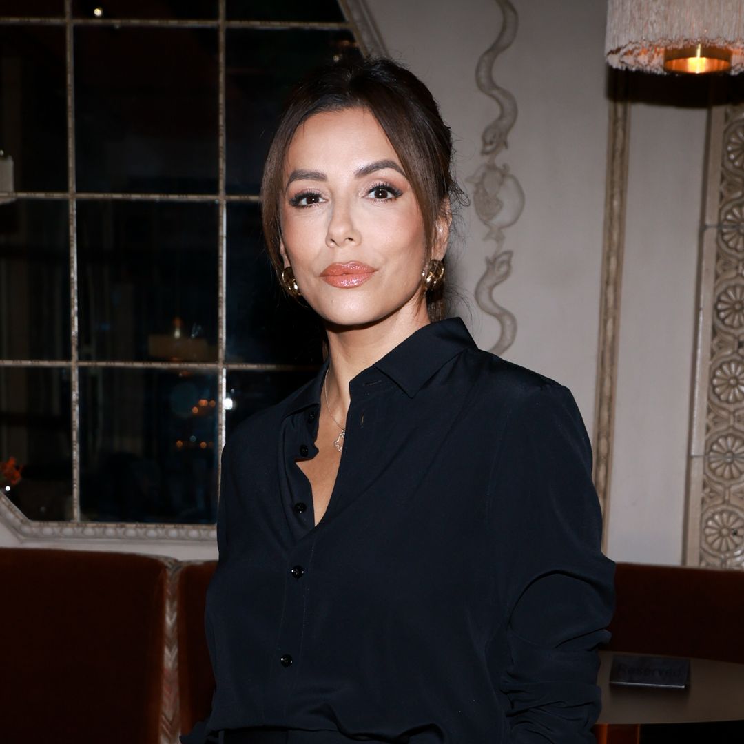 Eva Longoria debuts a chic new bob and shares a sweet kiss with José Bastón