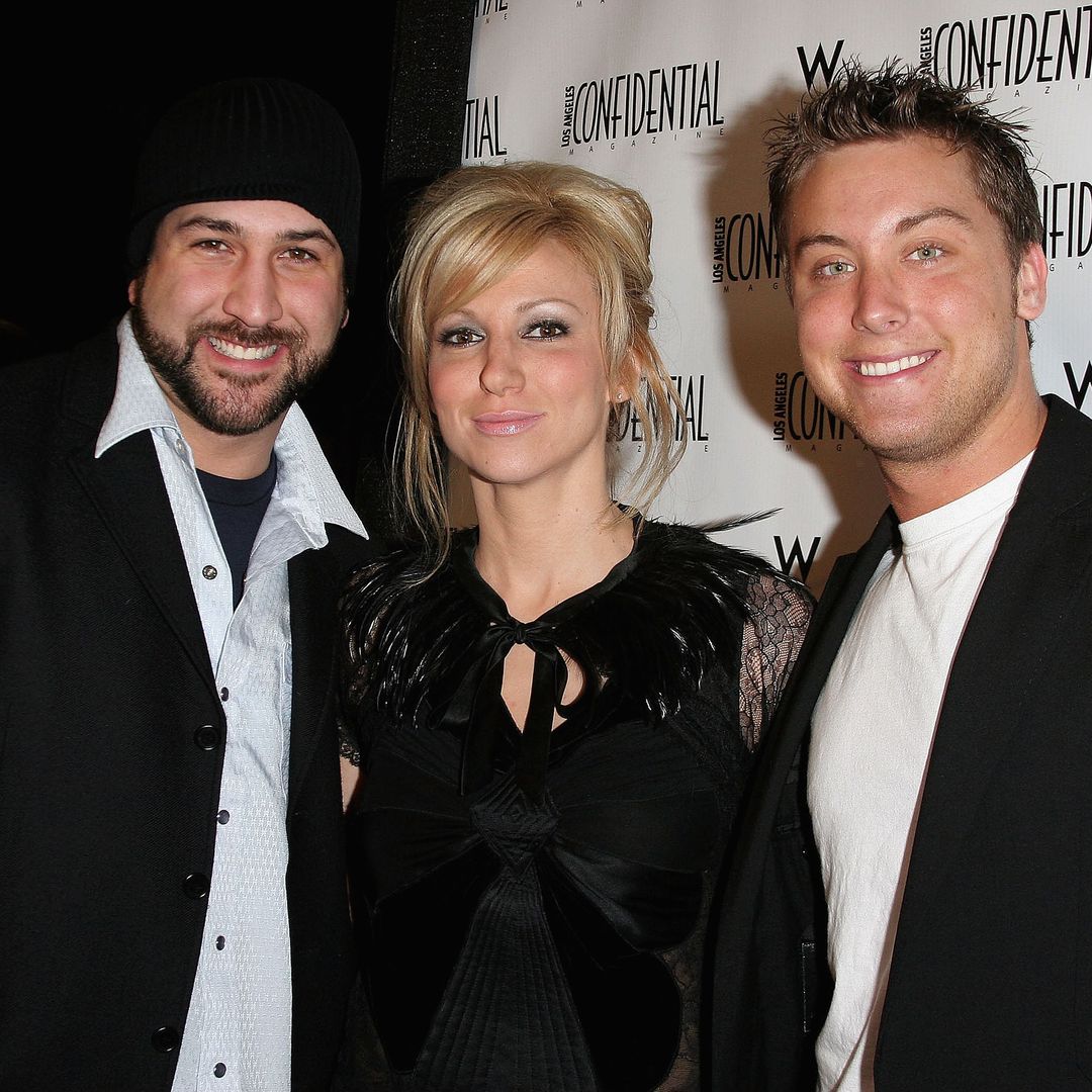  Joey Fatone, Deborah Gibson and Lance Bass attend the LA Confidential party in 2005