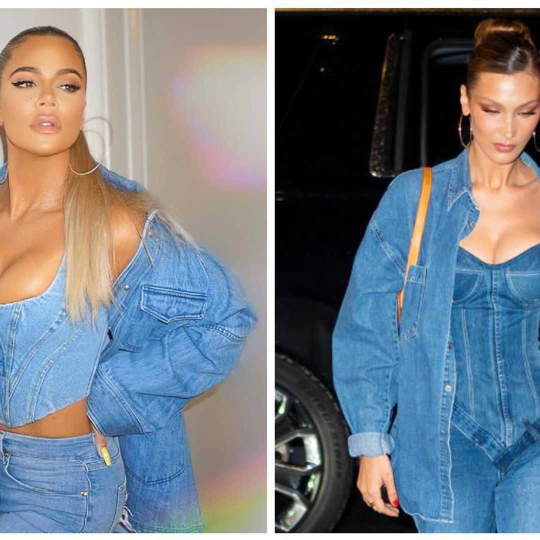 Khloé Kardashian and Bella Hadid in daring denim - who wore it better?