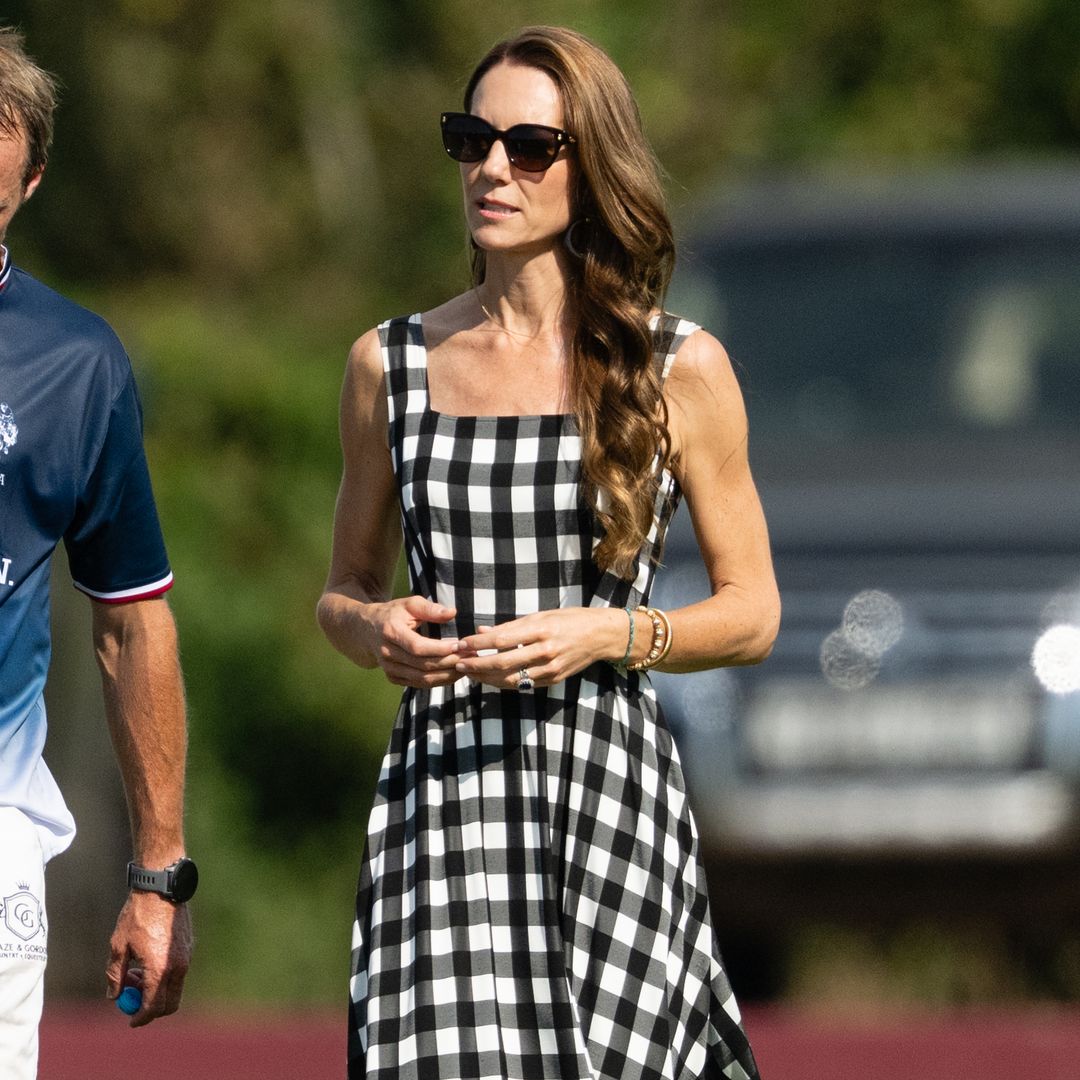 Kate Middleton revives Princess Diana's iconic gingham style at the Royal Charity Polo