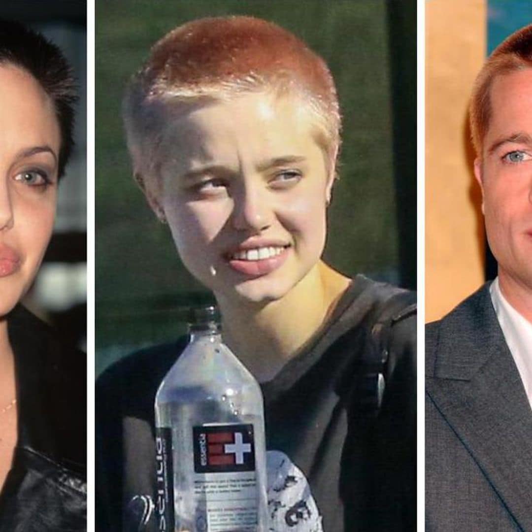 Shiloh Jolie-Pitt debuted a new pink buzzcut and she’s never looked more like Angelina and Brad