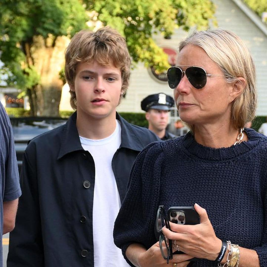 Gwyneth Paltrow and Chris Martin lookalike son attend concert