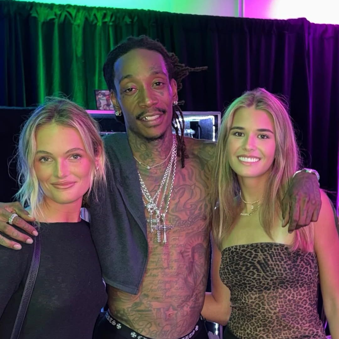 Kai Trump joins Wiz Khalifa and MGK backstage for memorable night out