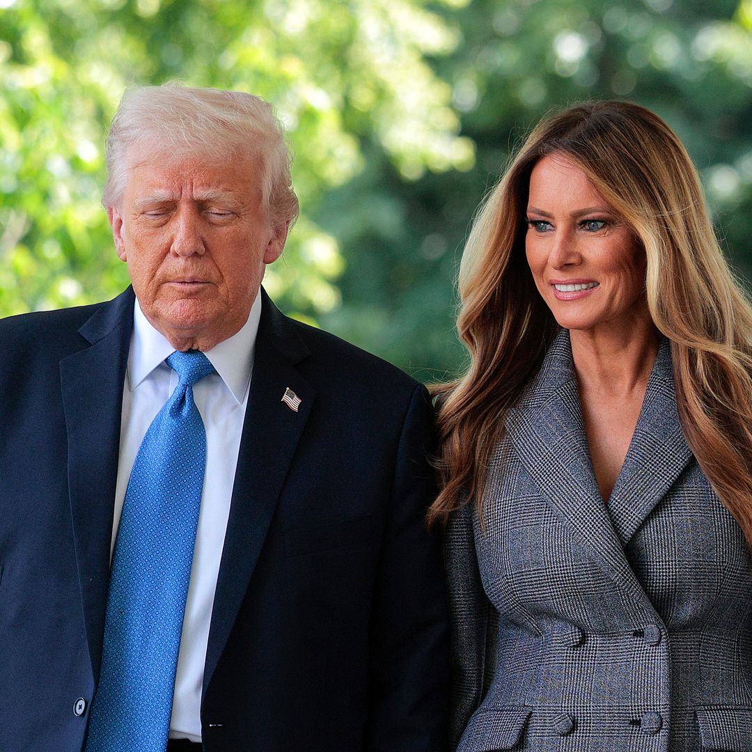 Melania Trump steps out in figure-hugging suit and stilettos to co-sign the Take It Down Act in the Rose Garden