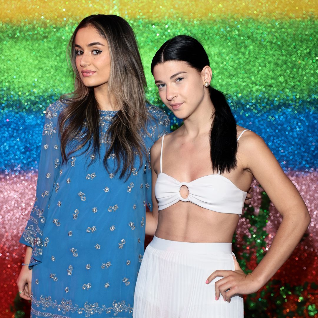 NEW YORK, NEW YORK - JUNE 13: Sophia Kianni and Phoebe Gates attend the alice + olivia By Stacey Bendet Pride Event With Performance By Paris Hilton on June 13, 2024 in New York City. (Photo by Dimitrios Kambouris/Getty Images for alice + olivia) 