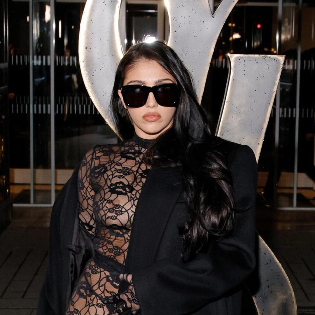 Lourdes Leon joins the lace trend at Paris Fashion Week