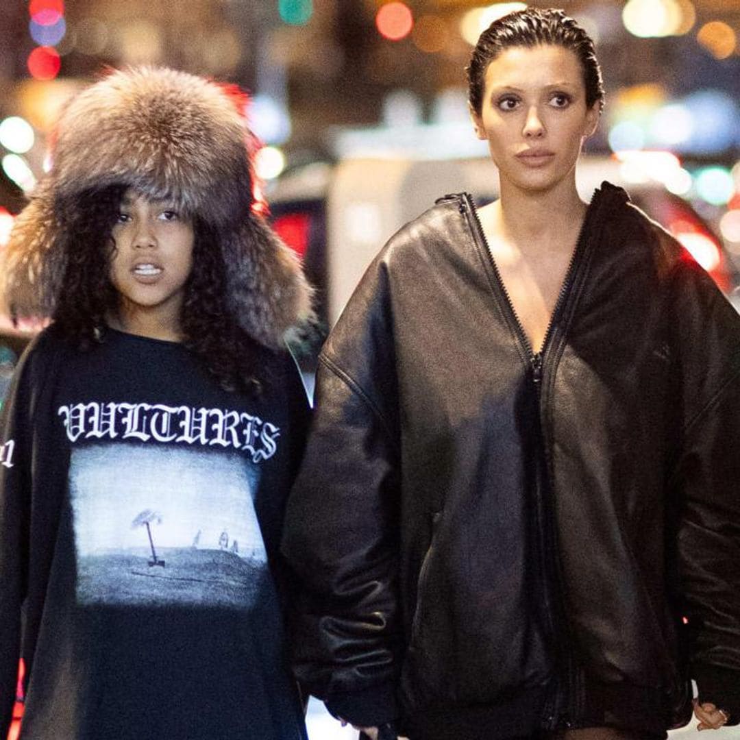 Bianca Censori enjoys dinner with Kim and Kanye’s daughter North West during latest outing in Paris