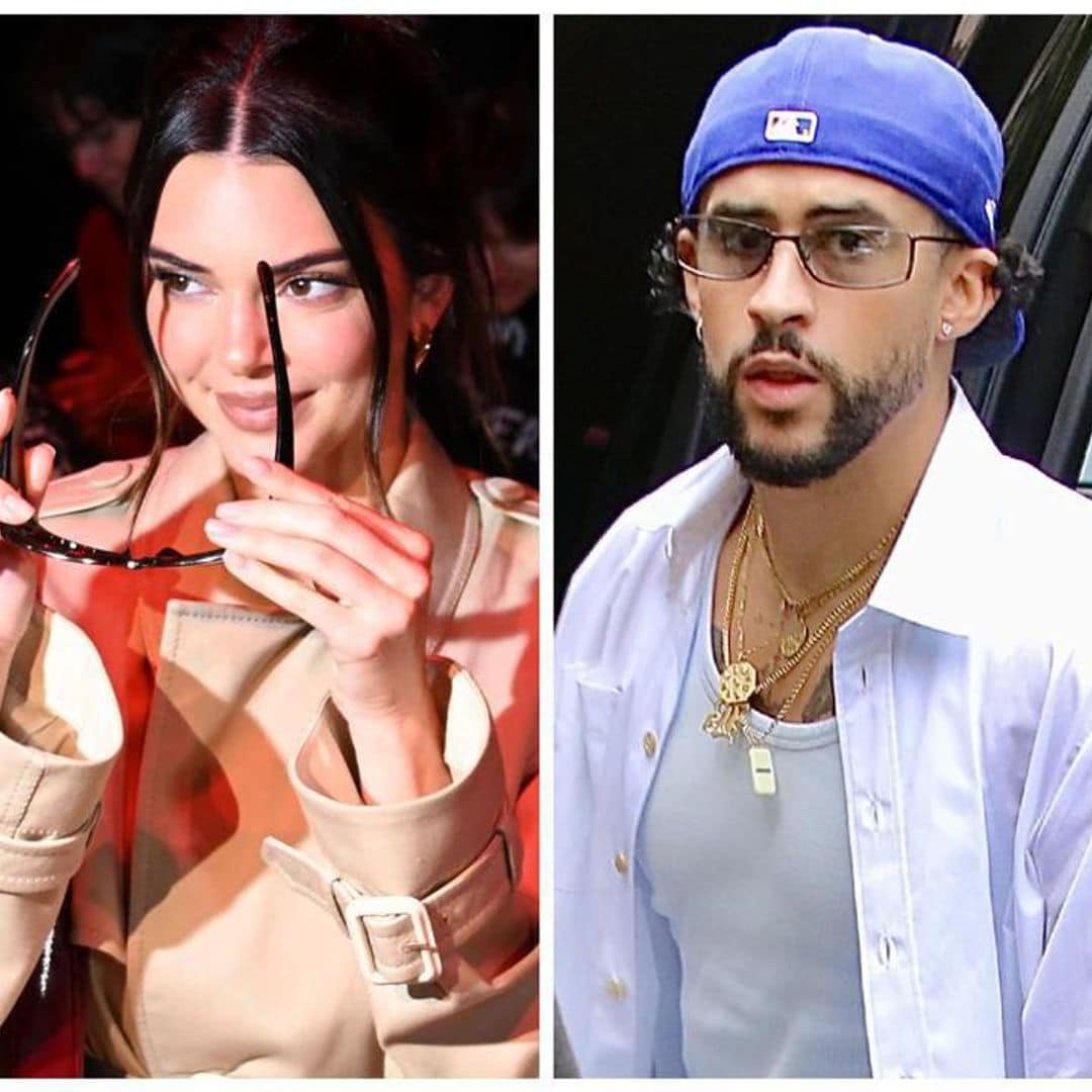Bad Bunny and Kendall Jenner sit front row at Gucci’s runway show during Milan Fashion Week