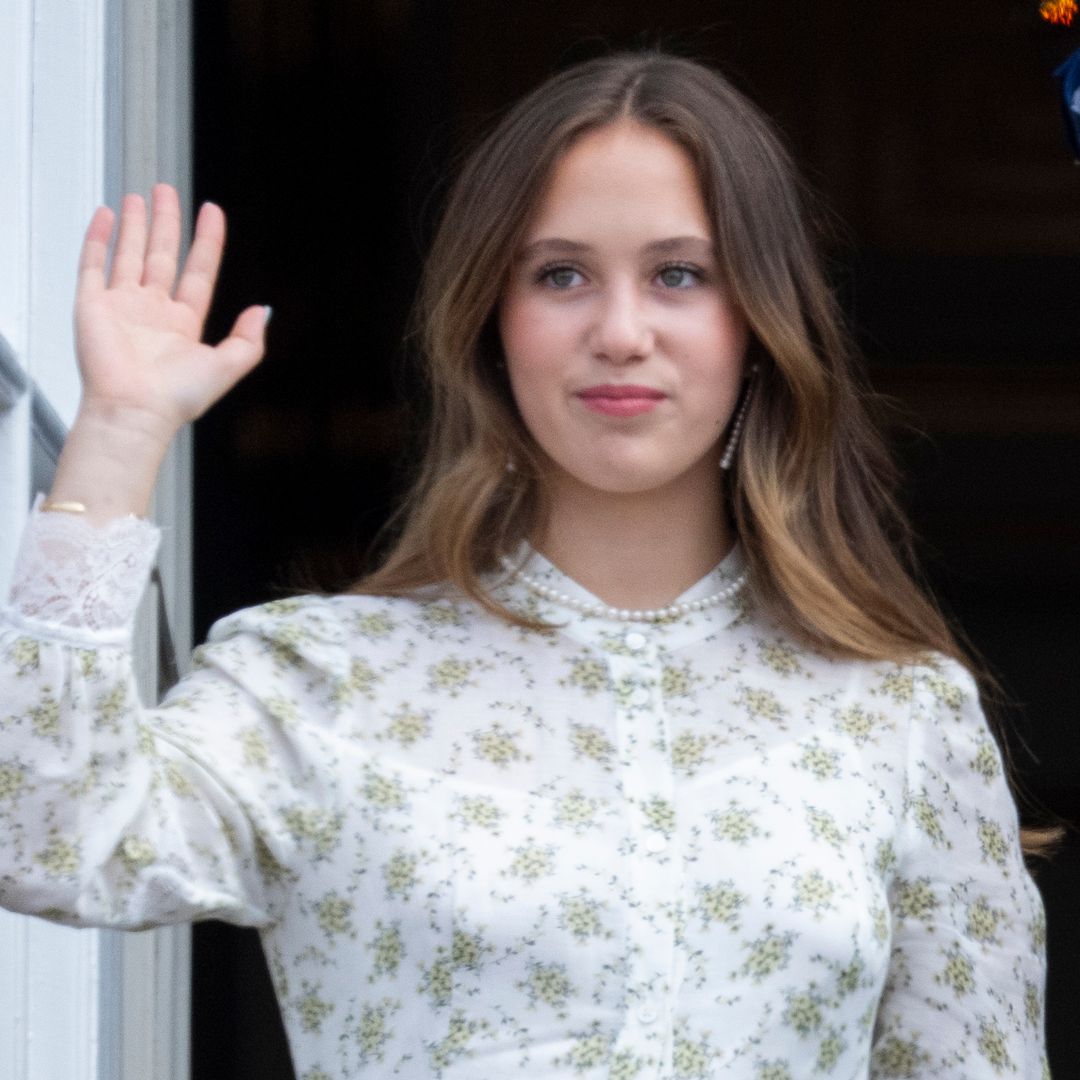 Princess Josephine steals the spotlight in butter yellow as Queen Mary coordinates in blue