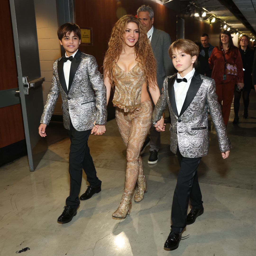 Shakira and her sons watch Messi make history at the FIFA World Cup as Argentina faces Austria