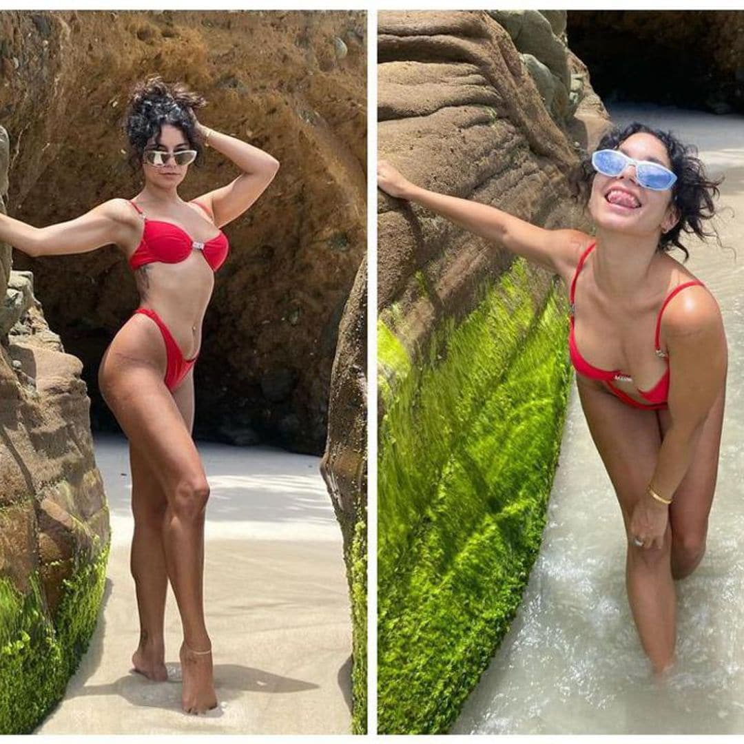 Vanessa Hudgens’ itty bitty red bikini is the gift that keeps on giving