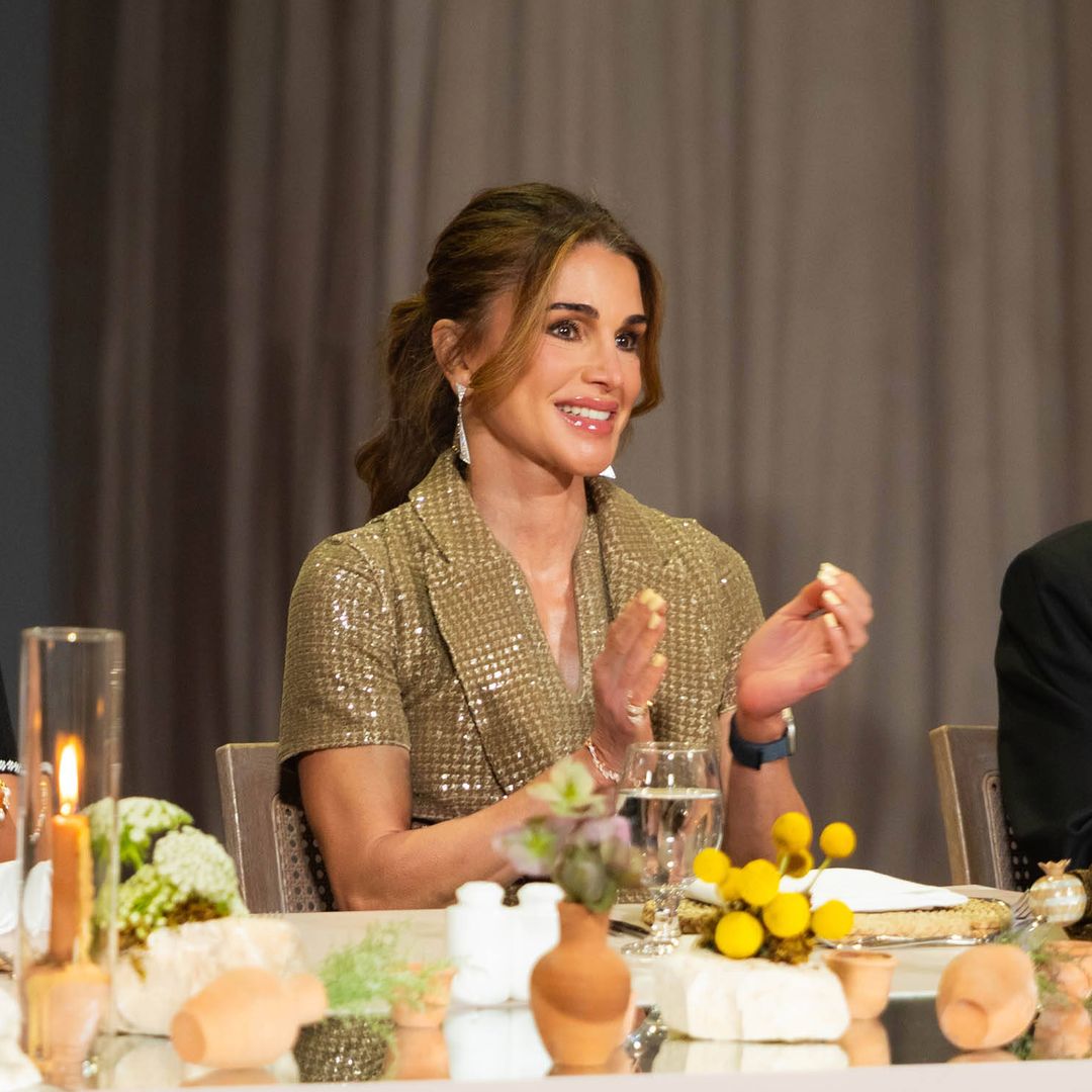 Why Queen Rania’s gold sequined look sends a message beyond fashion