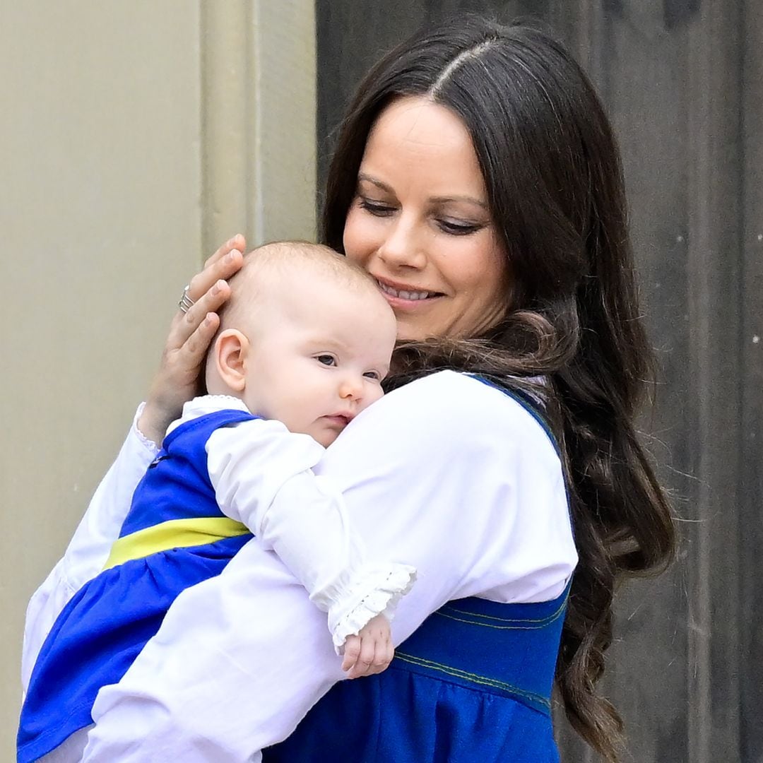 Baby Princess Ines joins mom Princess Sofia and dad Prince Carl Philip at the Royal Palace