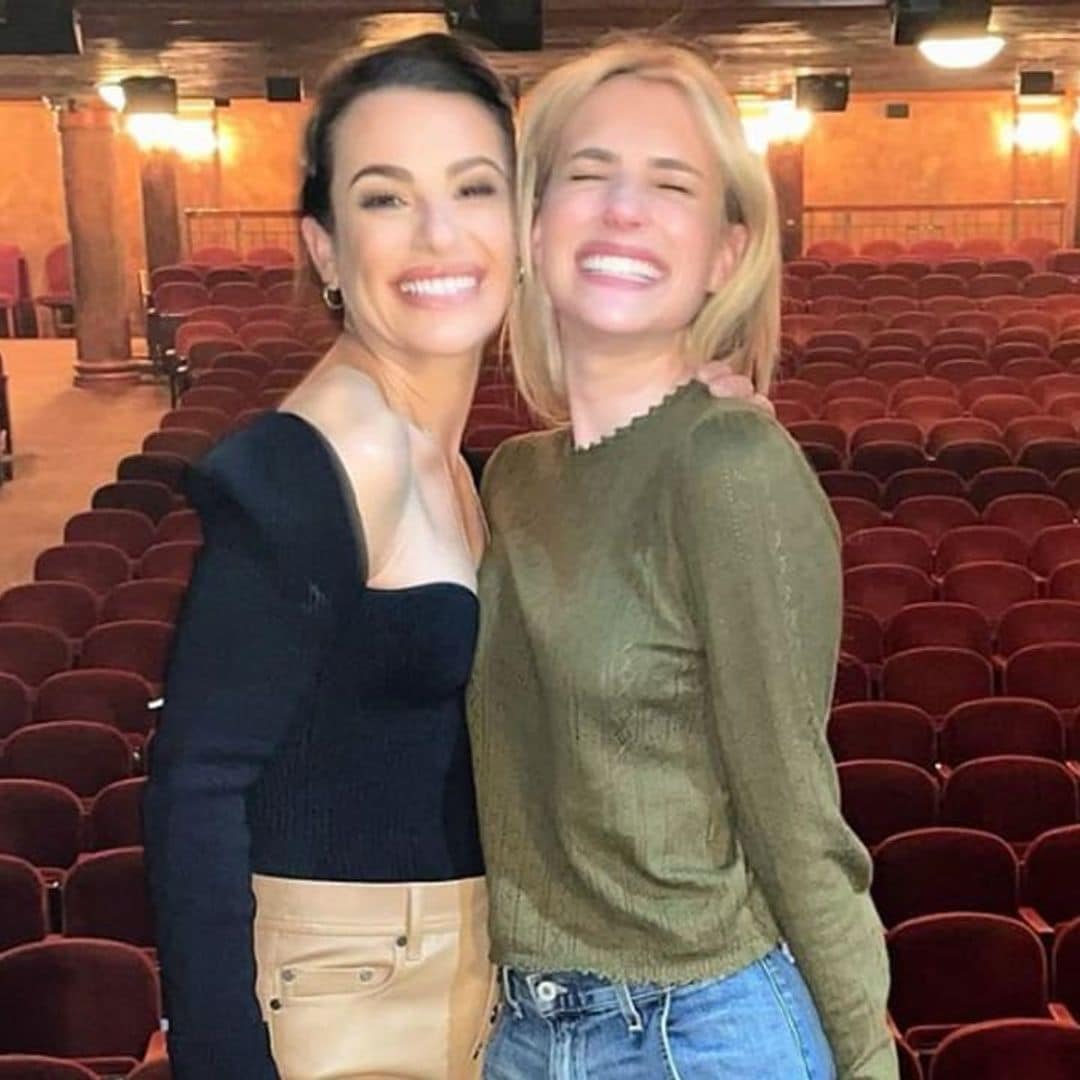 Lea Michele and Emma Roberts reunite on Broadway: ‘The greatest friend a girl could ask for’