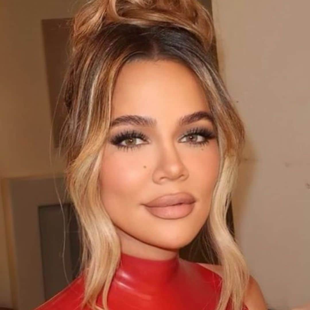 Khloé Kardashian channels Britney Spears in red latex outfit: See Pics