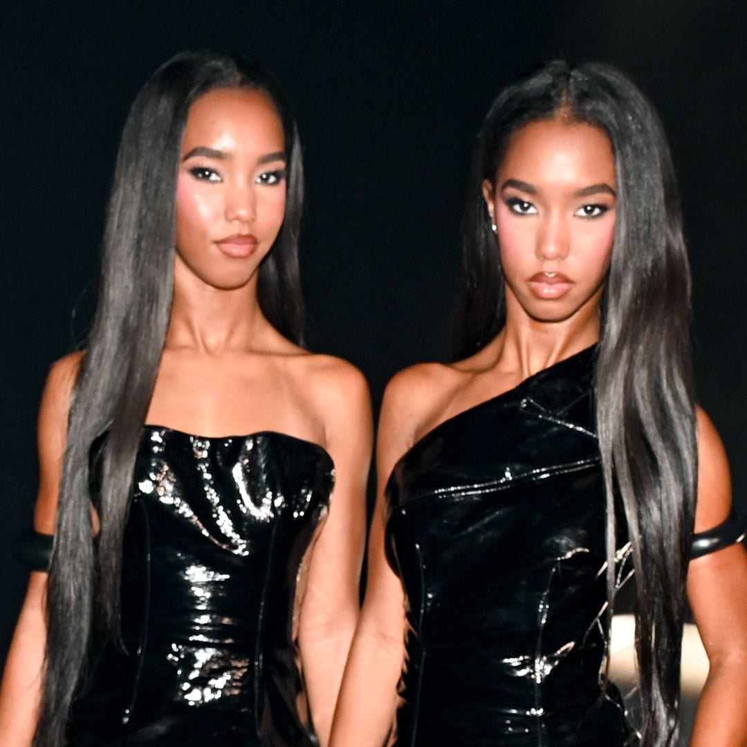 Jessie and D’Lila Combs pose in matching red dresses at LA holiday party with Kim Kardashian, Kaia Gerber and more