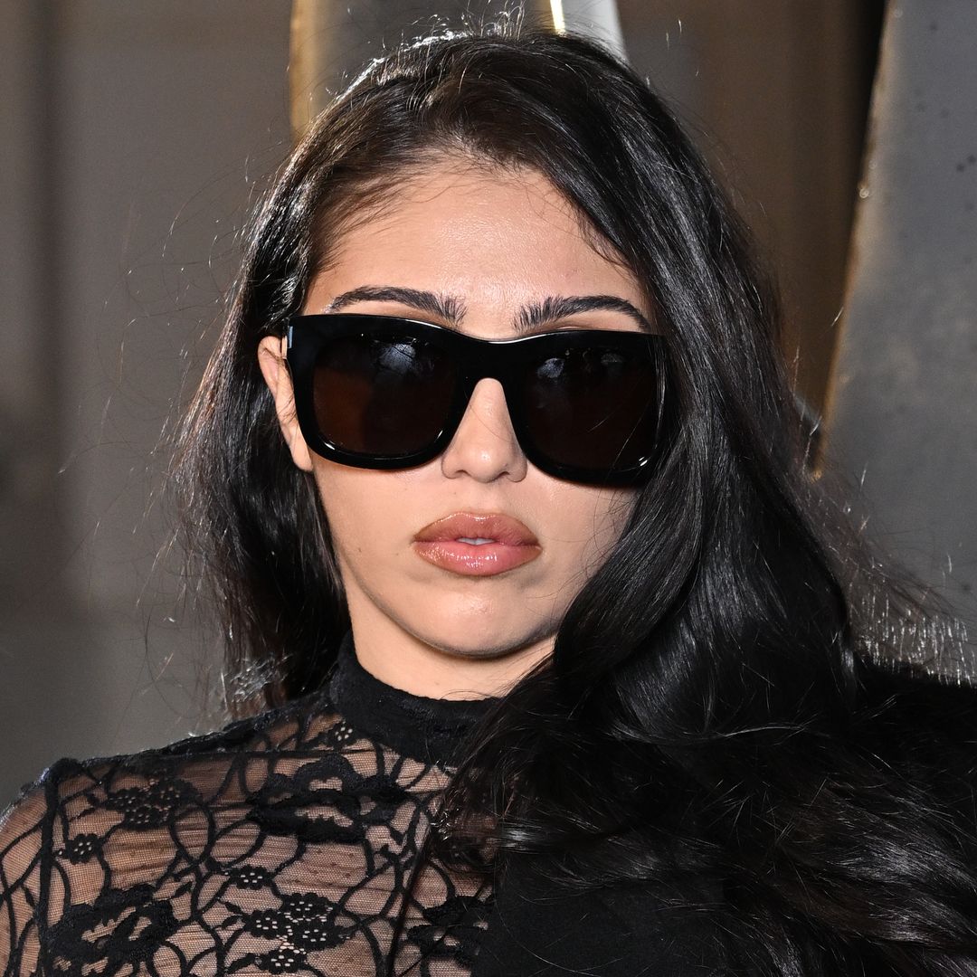 Lourdes Leon channels '90s cool in a nostalgic striped dress