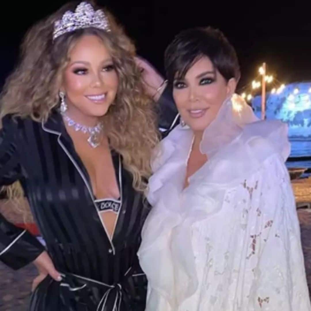 Kris Jenner proves she is a big fan of Mariah Carey during Dolce & Gabbana’s fashion show