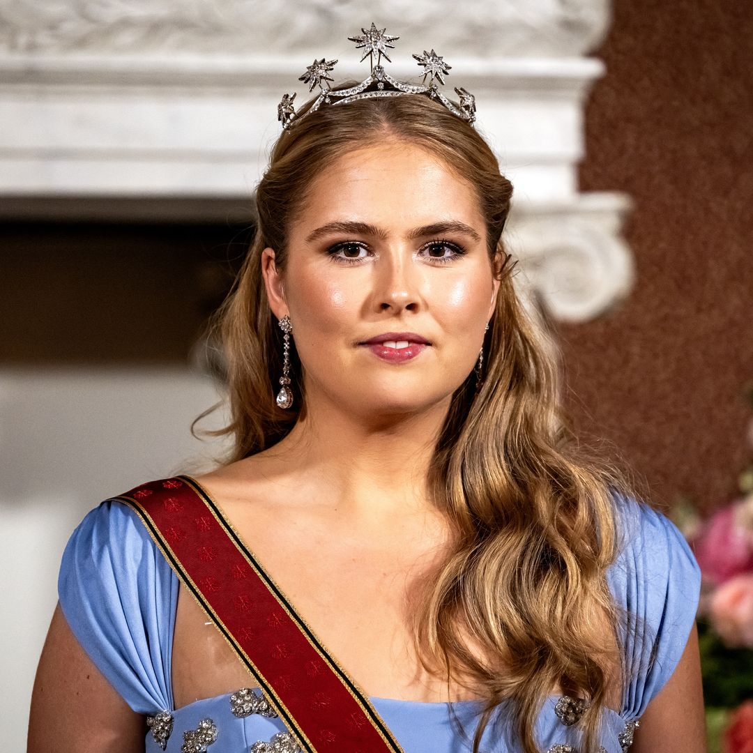 Princess Amalia's fairytale blue gown carried a hidden tribute to three Dutch queens