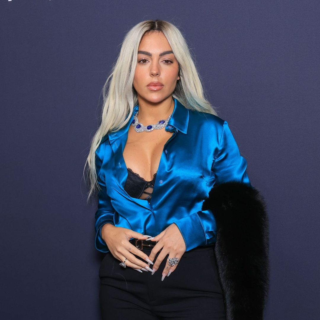 Georgina Rodríguez debuts platinum blonde hair at Cannes, channeling Kim Kardashian’s iconic look