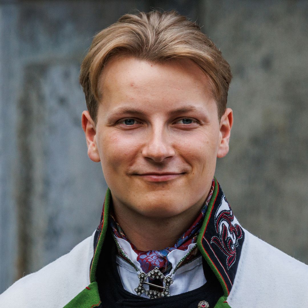 Prince Sverre Magnus of Norway attends the Norwegian Constitution Day with the children's parade at Skaugum