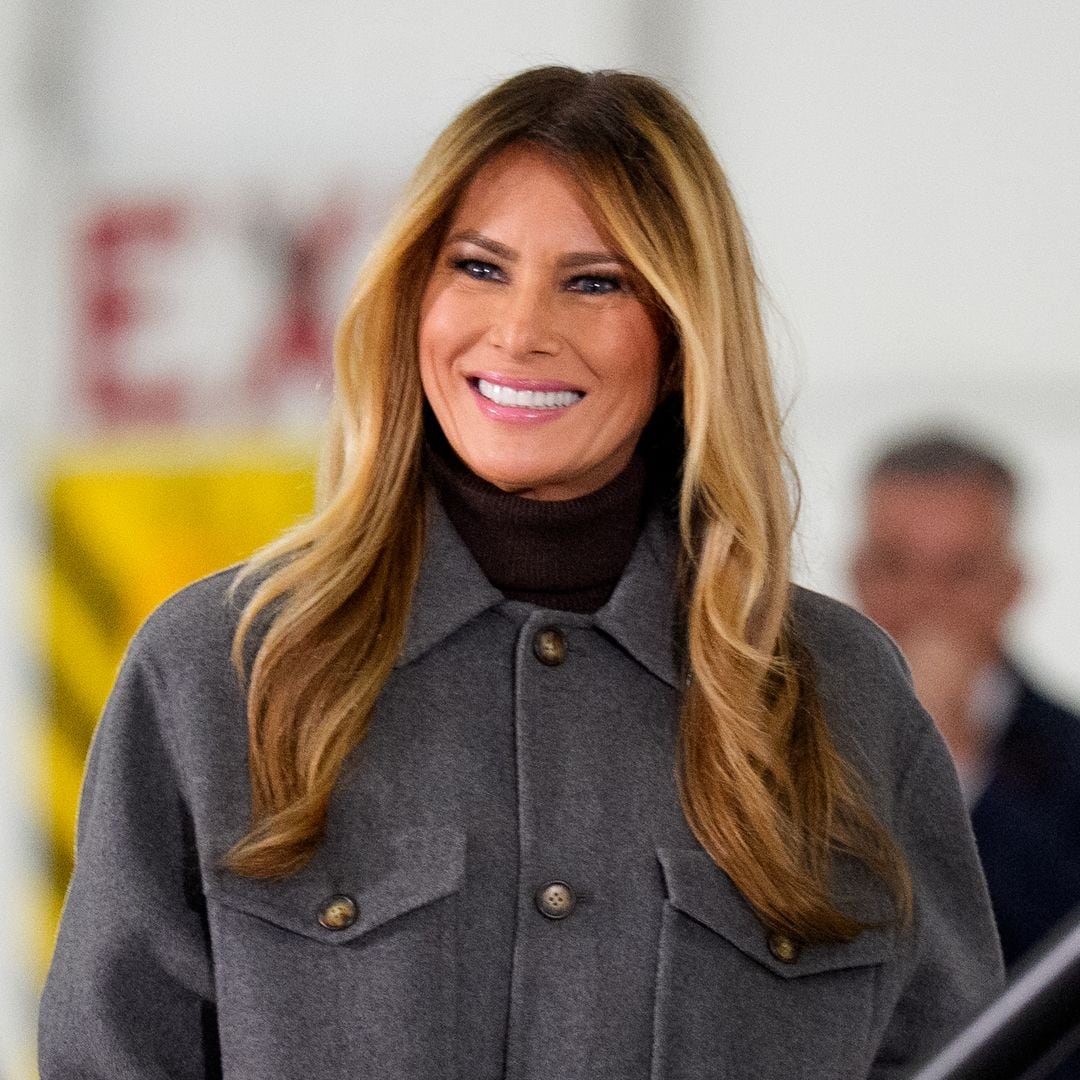 Melania Trump is all smiles in red carpet gown and cozy winter outfit during busy Washington weekend