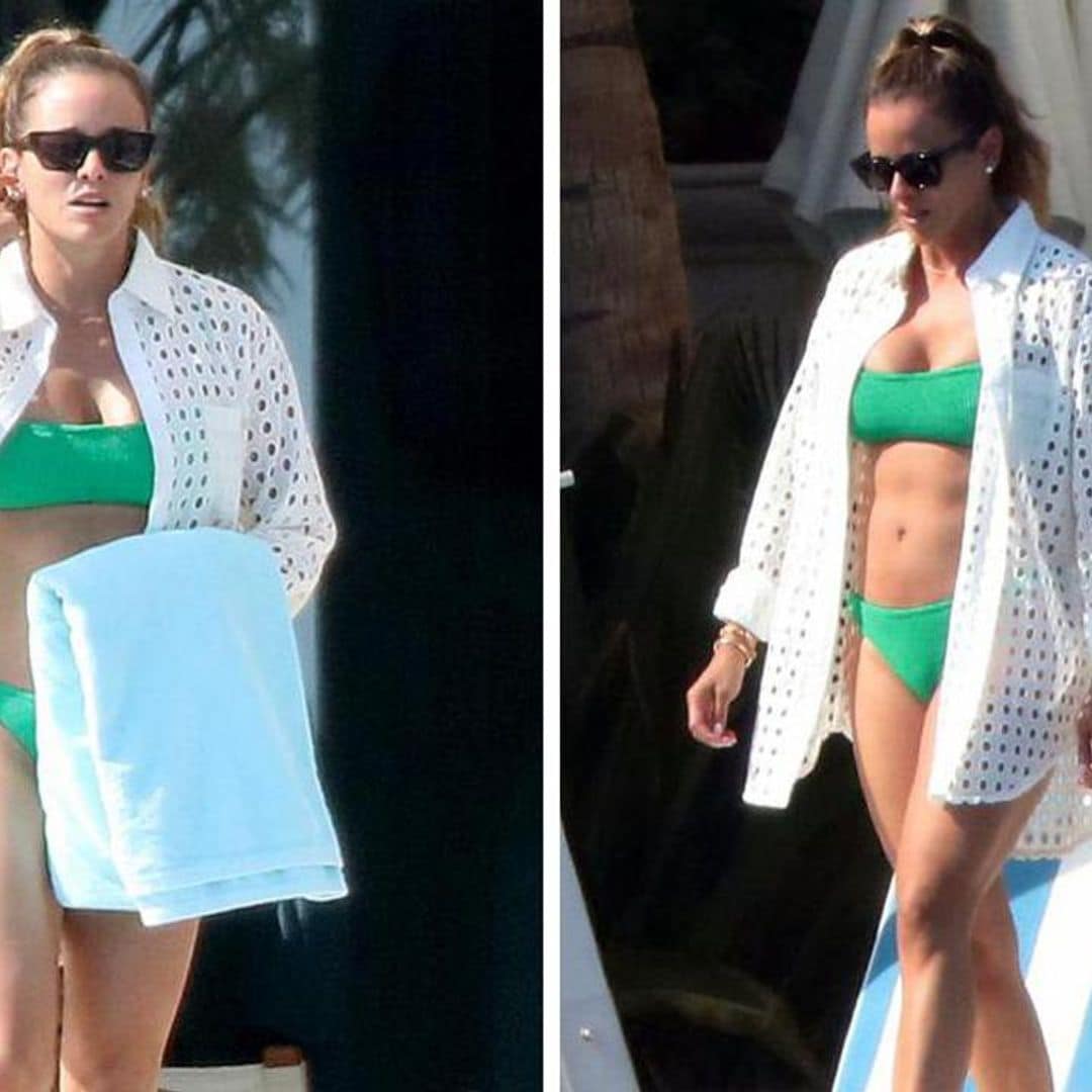Michael Jordan’s wife Yvette Prieto stuns in a green bikini while vacationing in Mexico