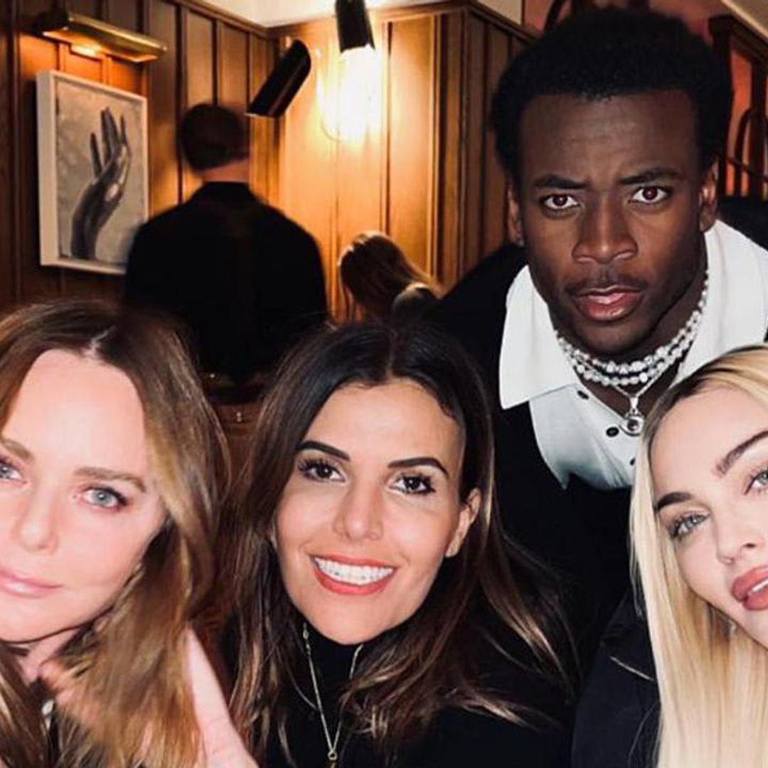 Madonna sips wine during a night out with her besties and son David Banda