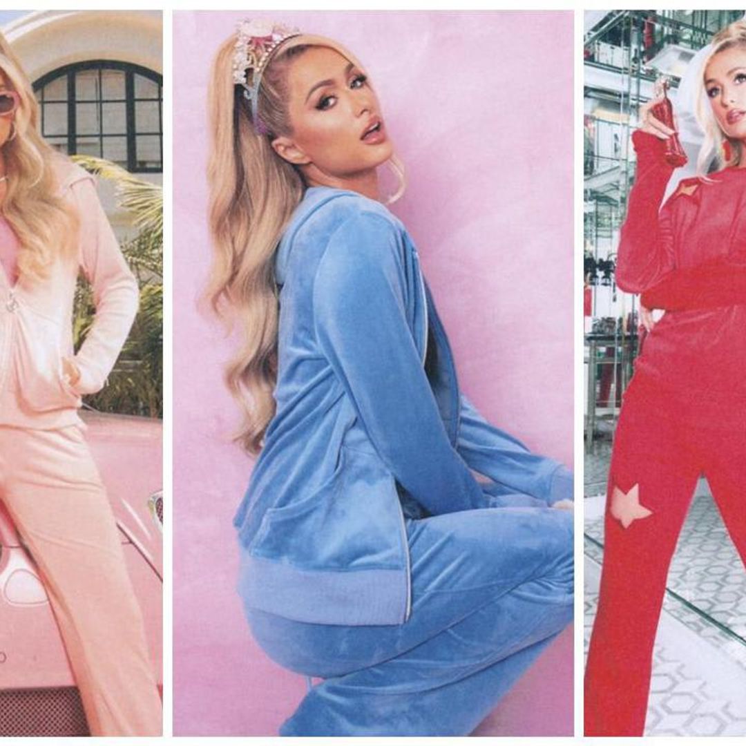 Paris Hilton unveils tracksuit collection, including iconic bedazzled hoodies