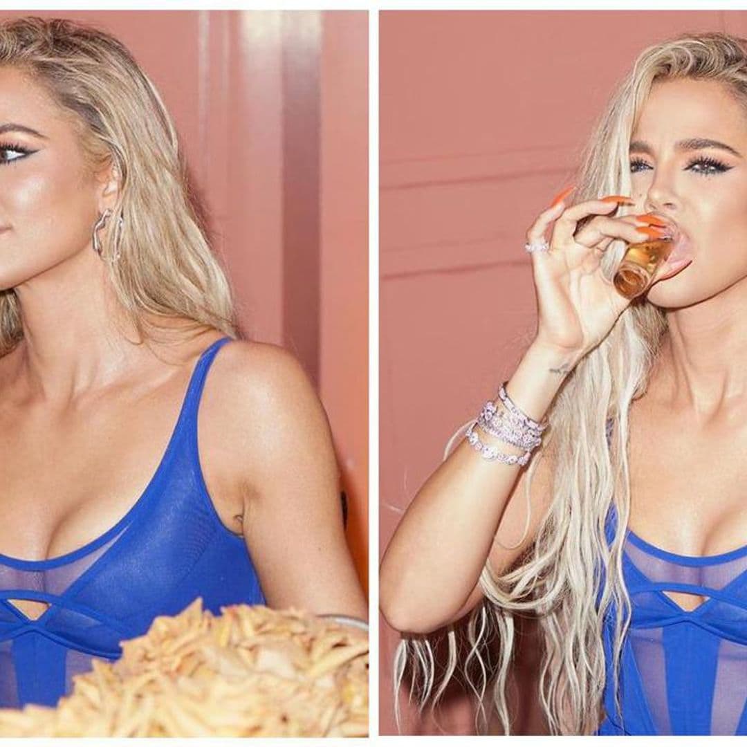 Khloé Kardashian enjoys the single life in Miami with tequila shots