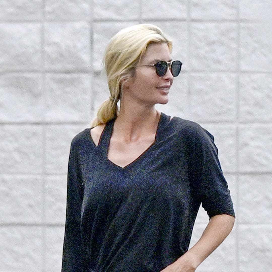 Ivanka Trump steps out in sporty shorts for a shopping trip with her kids