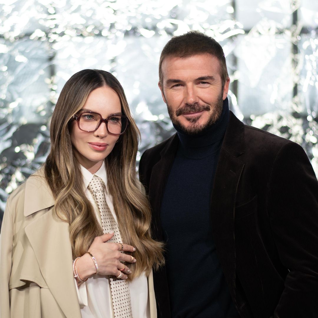 Belinda and David Beckham's stylish encounter at Milan Fashion Week: 'He’s one of my idols'