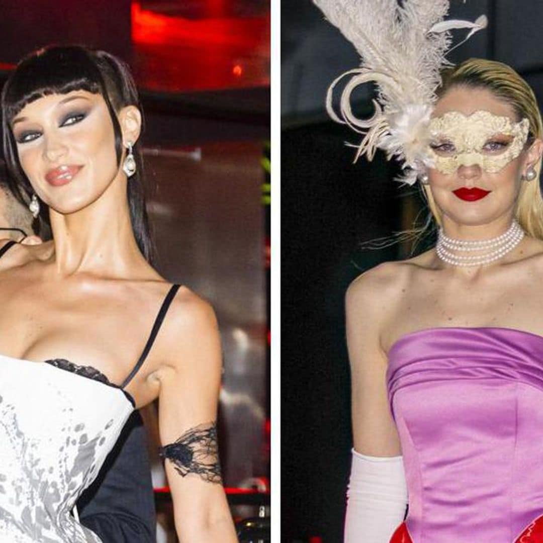 Gigi, Bella, and their parents Mohamed and Yolanda Hadid head to a party in New York